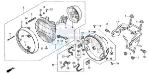 CBF600NA drawing HEADLIGHT (CBF600N/NA)