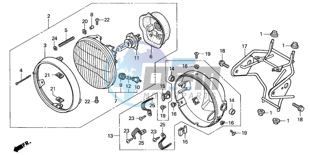 HEADLIGHT (CBF600N/NA)