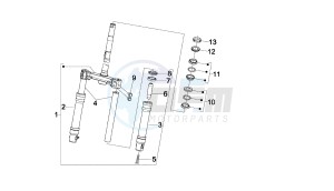 BOULEVARD - 150 CC 4T E3 drawing FRONT FORK