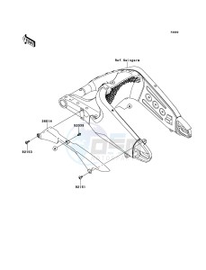 NINJA ZX-6R ZX600RBF FR GB XX (EU ME A(FRICA) drawing Chain Cover