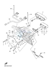 XVS1300CU XVS1300 CUSTOM (2SS1) drawing TAILLIGHT