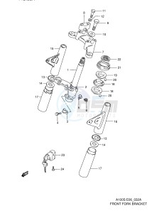 A100 (E6) drawing FRONT FORK BRACKET