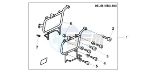 VT750C2 drawing LEATHER S/B STAY