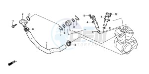 VT750CA drawing WATER PIPE