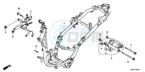 NSC50T2F NSC50T2 UK - (E) drawing FRAME BODY (NSC502WH/ T2)