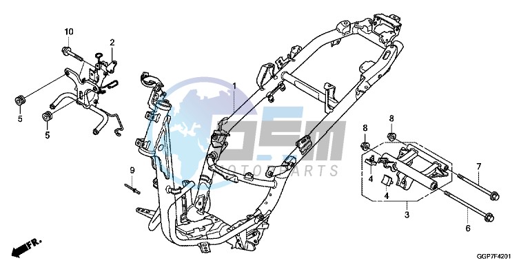 FRAME BODY (NSC502WH/ T2)