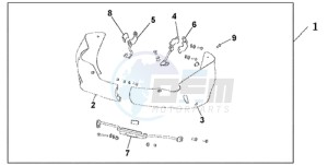 NT700VA UK - (E / MKH) drawing UNDERCOWL