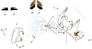 SHARK 50 E2 drawing FRONT FENDER