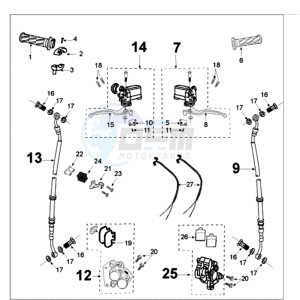 TWEET 50 X drawing BRAKE SYSTEM