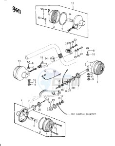 KZ 750 H [LTD] (H1) [LTD] drawing TURN SIGNALS -- 80 H1- -