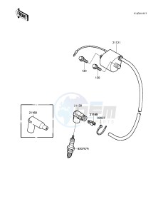 KX 250 C [KX250] (C1) [KX250] drawing IGNITION COIL -- 83 KX250-C1- -