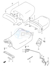 GSX-R750 (E28) drawing SEAT