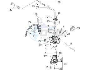 Runner 50 SP drawing Carburetors components