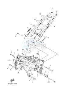 MTM850 MTM-850 XSR900 (B901) drawing FRAME