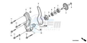 CRF150RB9 Australia - (U) drawing WATER PUMP