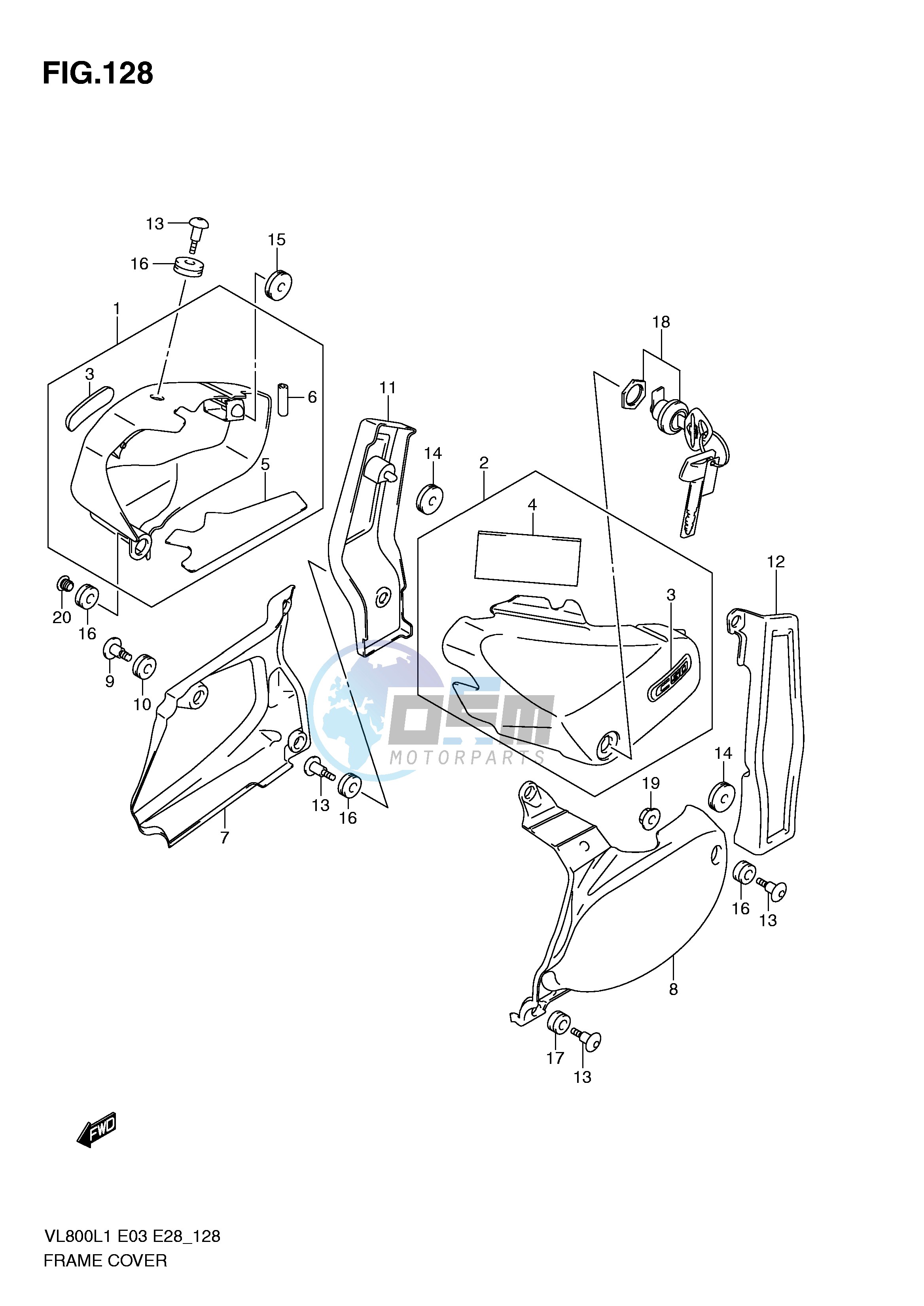 FRAME COVER (VL800CL1 E28)