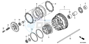 VFR800XD CrossRunner - VFR800X UK - (E) drawing CLUTCH