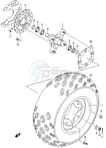 LT-Z400 drawing FRONT WHEEL