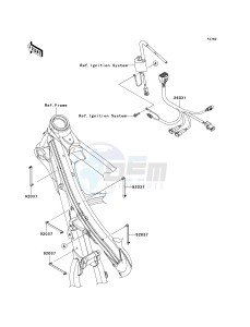 KX 450 D [KX450F] (D6F) D6F drawing CHASSIS ELECTRICAL EQUIPMENT