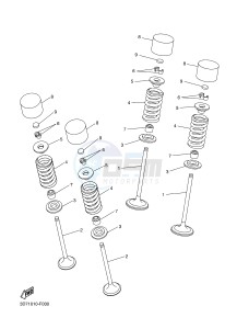 WR250R (32DR) drawing VALVE