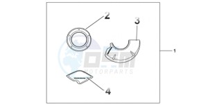 CBR1000RA9 France - (F / ABS CMF HRC MKH MME) drawing CARBON CRANKCASE COVER SET