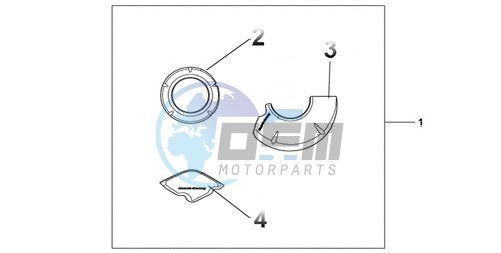 CARBON CRANKCASE COVER SET