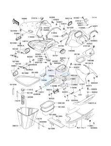 JT 900 B [900 STX] (B1-B2) [900 STX] drawing HULL FITTINGS