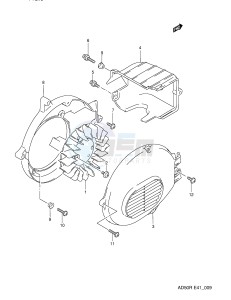 AD50 (E41) drawing COOLING FAN (MODEL L,MODEL K E6)