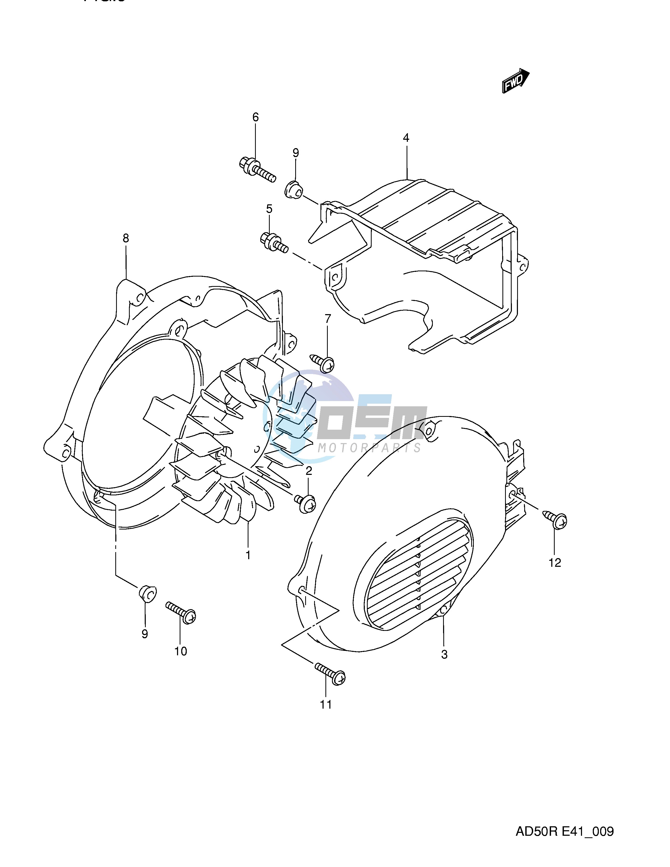 COOLING FAN (MODEL L,MODEL K E6)