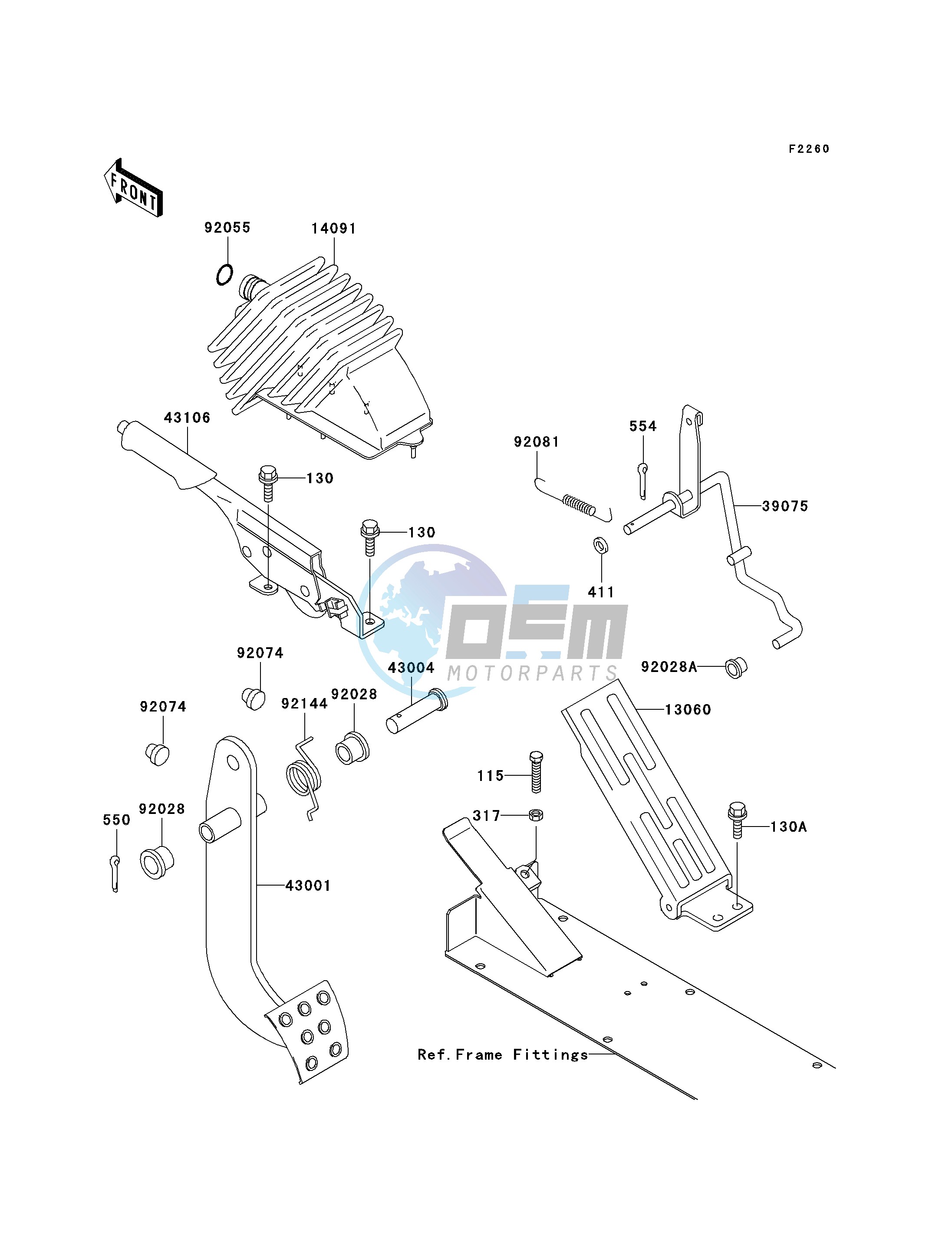 BRAKE PEDAL_THROTTLE LEVER