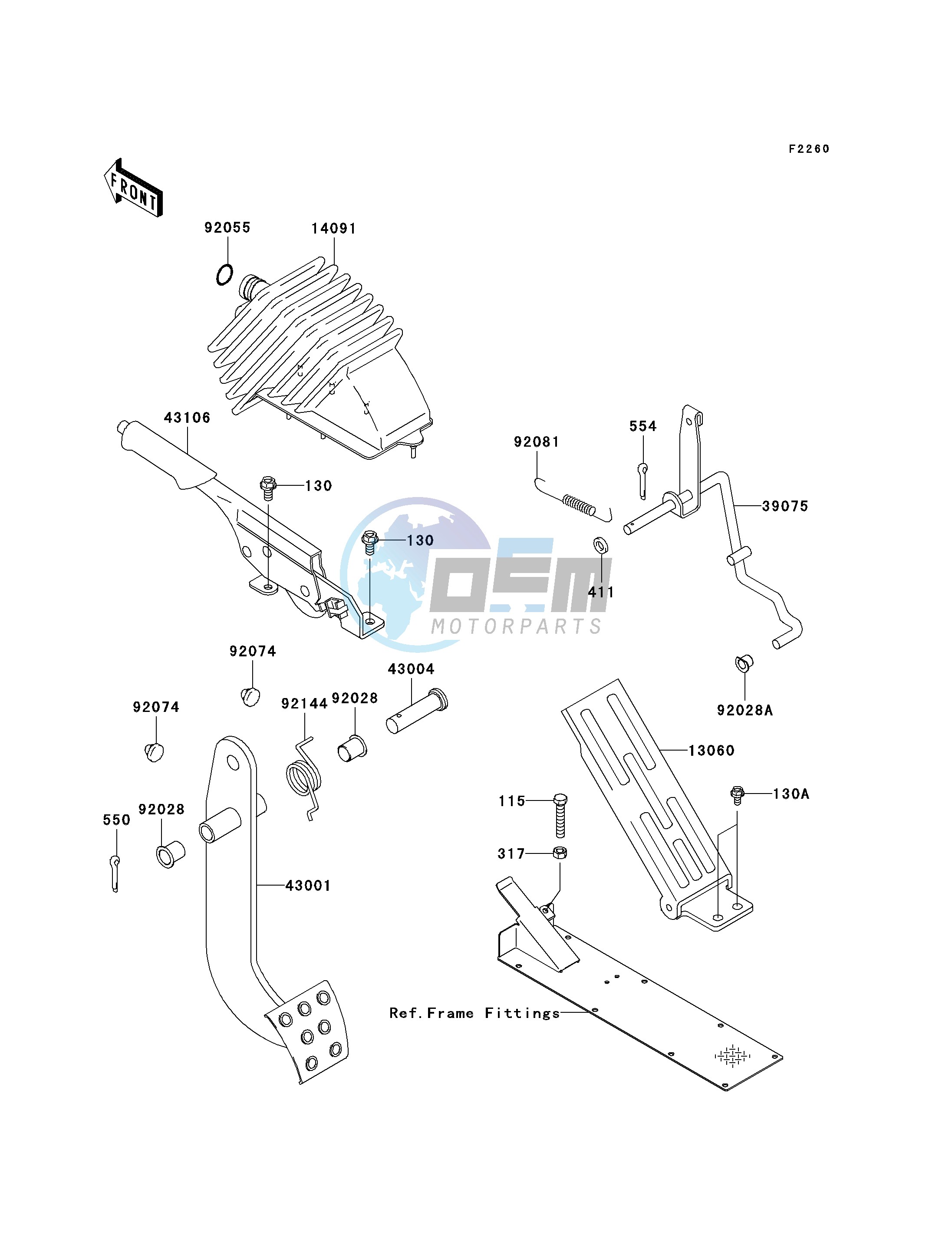 BRAKE PEDAL_THROTTLE LEVER