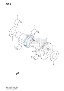 GSX-R750 drawing CRANK BALANCER