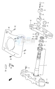 VL1500 (E2) drawing STEERING STEM (MODEL Y)