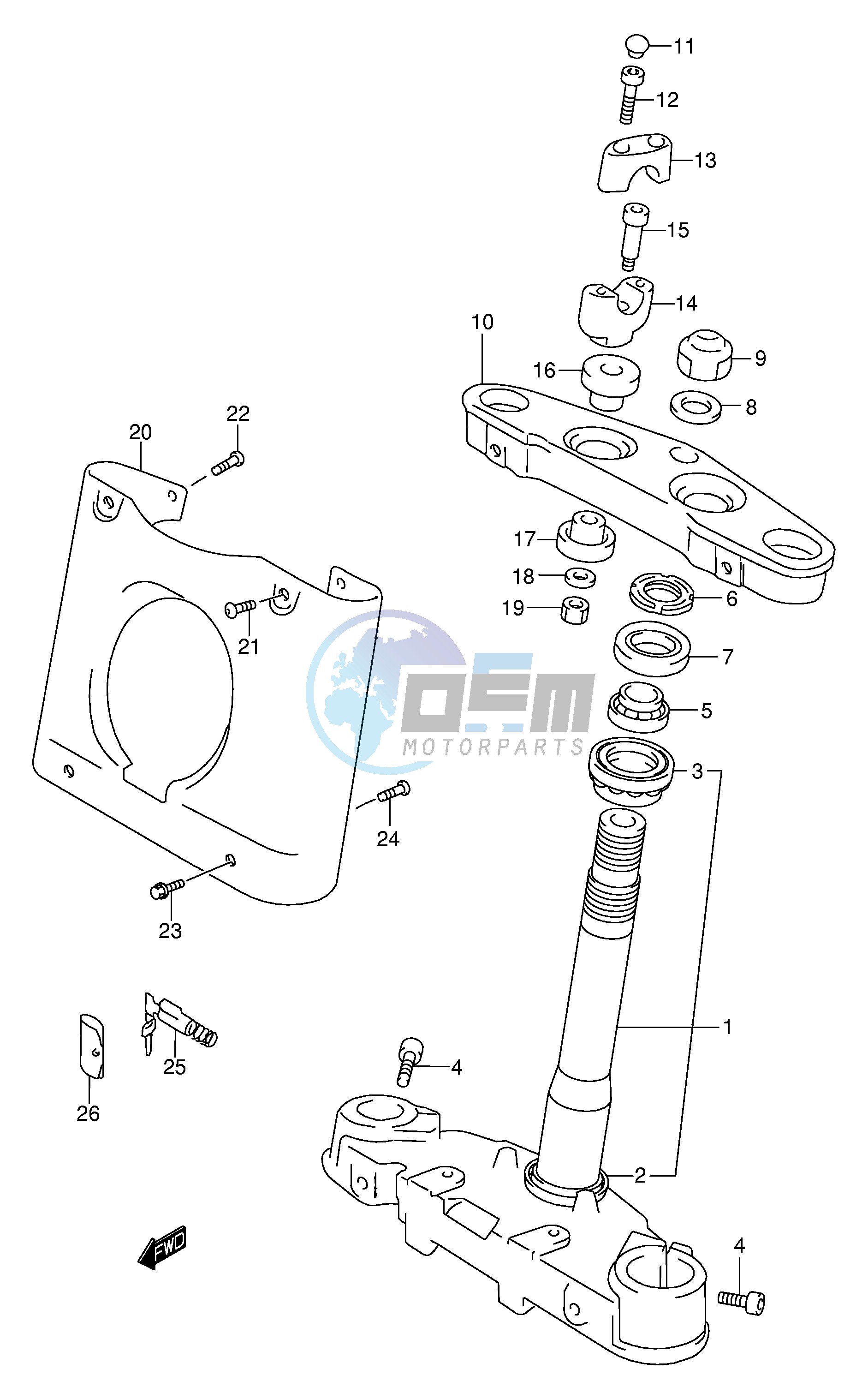 STEERING STEM (MODEL Y)