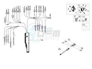 RSV4 1000 Racing Factory L.E. USA-CND (NAFTA) drawing Front electrical system