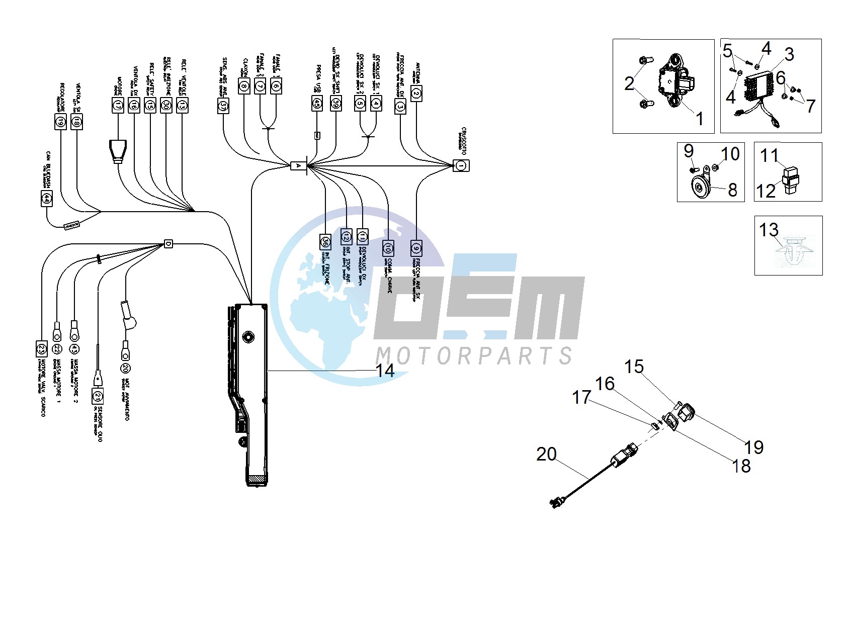 Front electrical system