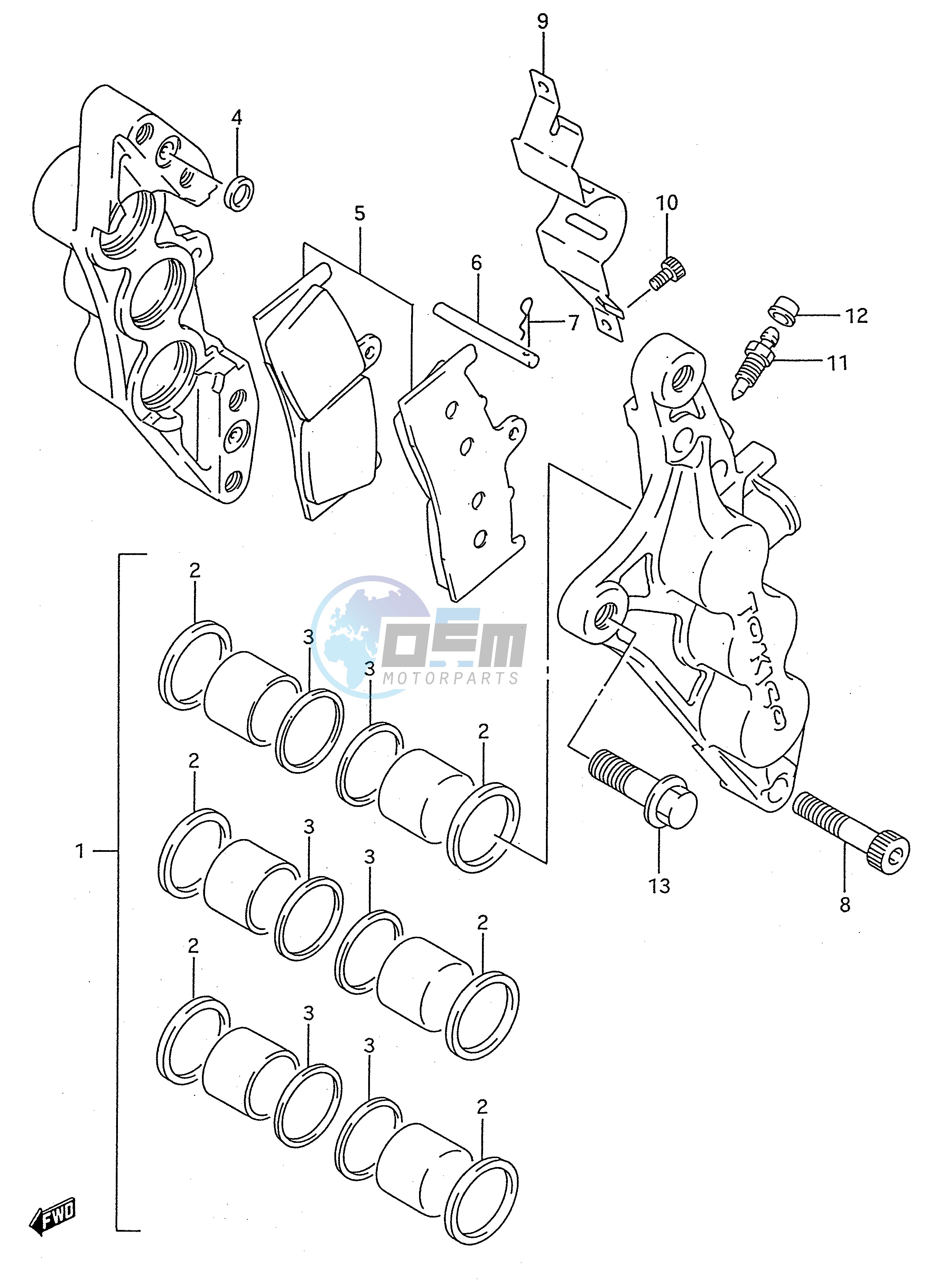 FRONT CALIPERS (MODEL S)