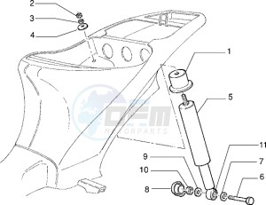 VELOFAX 50 drawing Rear Shock absorber