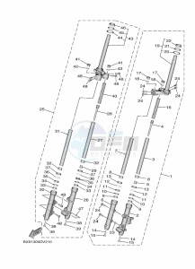 MWD300 TRICITY 300 (BED9) drawing FRONT FORK