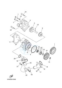 XT660R (5VKL 5VKL 5VKL 5VKL) drawing WATER PUMP