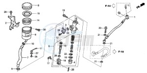 ST1300A drawing RR. BRAKE MASTER CYLINDER (ST1300)