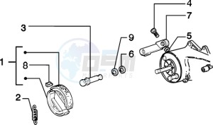 Zip 50 4T drawing Brake lever