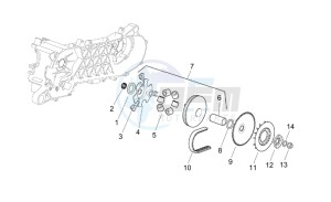 Mojito 50 Custom eng. Piaggio drawing Variator