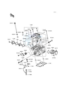 NINJA_250SL BX250AFF XX (EU ME A(FRICA) drawing Cylinder Head