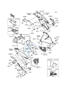 NINJA_250SL BX250AFF XX (EU ME A(FRICA) drawing Cowling Lowers