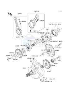 VN 1600 B [VULCAN 1600 MEAN STREAK] (B6F-B8FA) B8FA drawing CRANKSHAFT