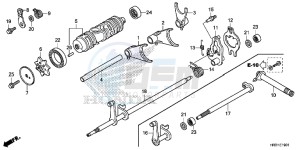 TRX420FE1H Europe Direct - (ED) drawing GEARSHIFT FORK (TRX420FE1/FM1/FM2/TE1/TM1)