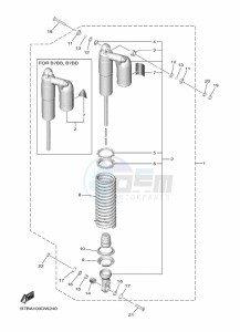 YZ250F (B7BB) drawing REAR SUSPENSION