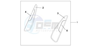 ST1300A drawing KNEE PAD SET