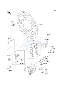 VN 900 C [VULCAN 900 CUSTOM] (7F-9FA) C9FA drawing FRONT BRAKE